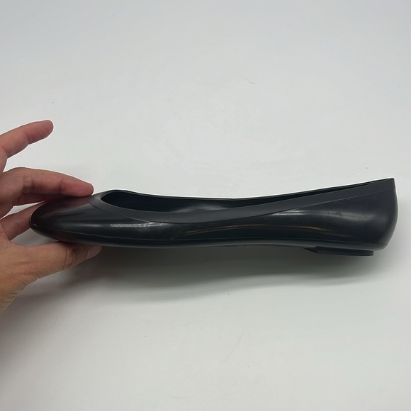 J Crew - Black Round Toe Ballet Flat Lightweight Jellies Ballet Flats Size 7 - Picture 11 of 14